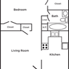 1 bedroom/ 1 bath